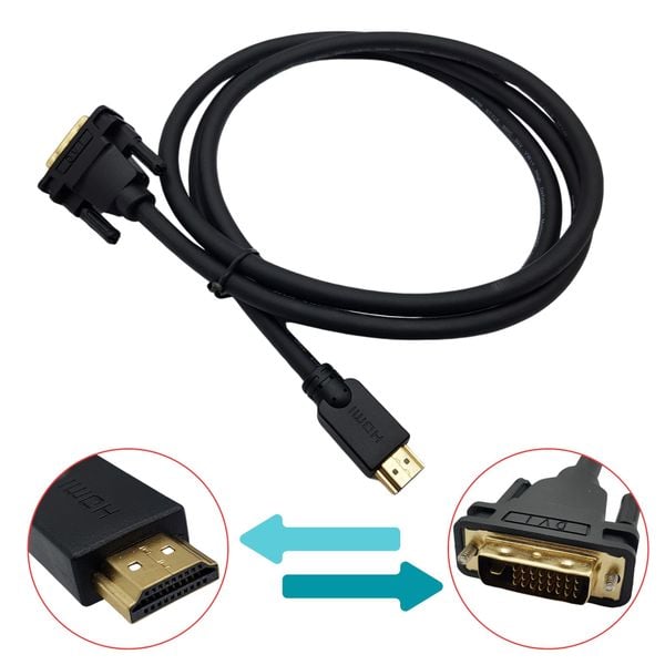 CÁP DÂY DVI-HDMI 1M5 – PC Gaming, đồ họa, văn phòng, linh kiện vi tính ...