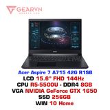 Laptop Gaming Acer Aspire 7 A715-42G-R55U (Đen) R5 5500u 8Gb SSD 512 GTX 1650 CŨ ĐẸP BẢO HÀNH SHOP 6 THÁNG