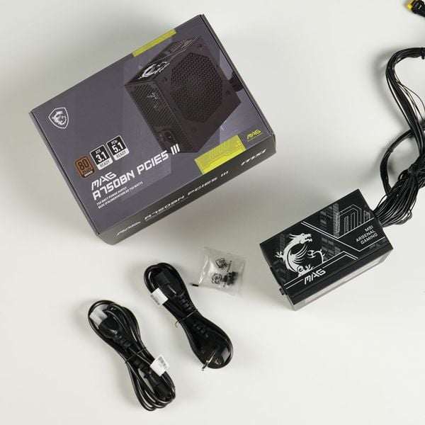 Nguồn MSI máy tính MAG A750BN PCIE5 III / Bron | 750W | 80+ Bronze