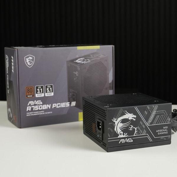 Nguồn MSI máy tính MAG A750BN PCIE5 III / Bron | 750W | 80+ Bronze