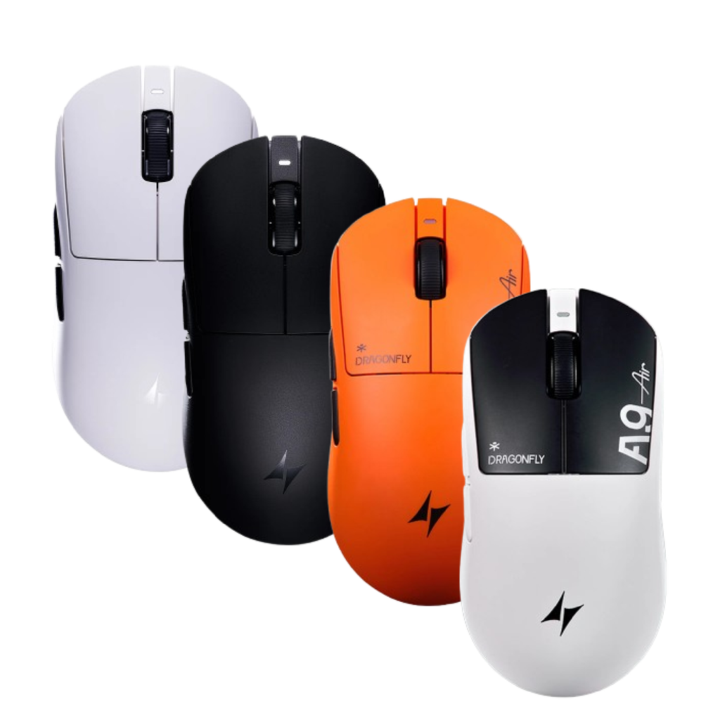 Chuột Gaming Không Dây ATK Dragonfly A9 AIR+ Dual-mode (Sunset Orange)