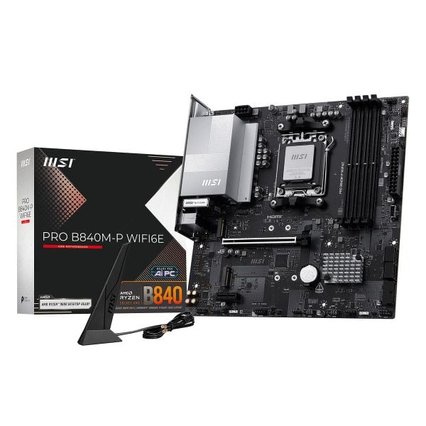 Mainboard MSI PRO B840M-P WIFI6E | B840 | Socket AM5 | DDR5 | mATX