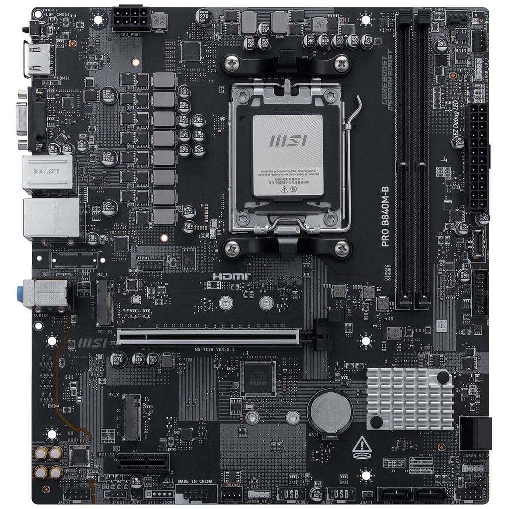 Mainboard MSI PRO B840M-P WIFI6E | B840 | Socket AM5 | DDR5 | mATX