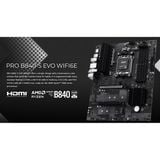 Mainboard MSI PRO B840M-P WIFI6E | B840 | Socket AM5 | DDR5 | mATX