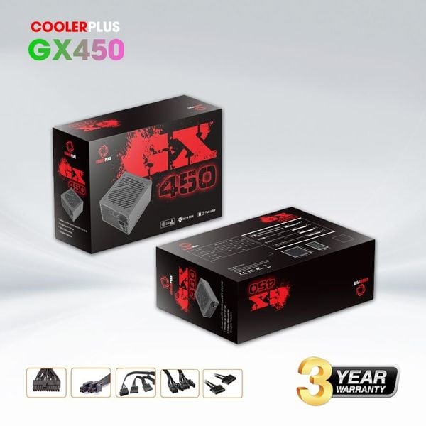 Bộ nguồn máy tính Coolerplus GX450 450W