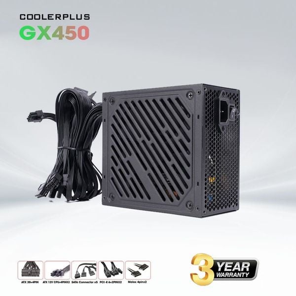 Bộ nguồn máy tính Coolerplus GX450 450W