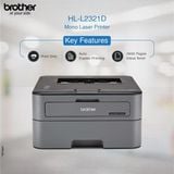 Máy in Laser Brother HL-L2321D | Đảo mặt tự động | Đơn năng