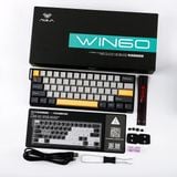 Bàn phím cơ AULA WIN60HE MAX Magnetic Switch Đen Xám