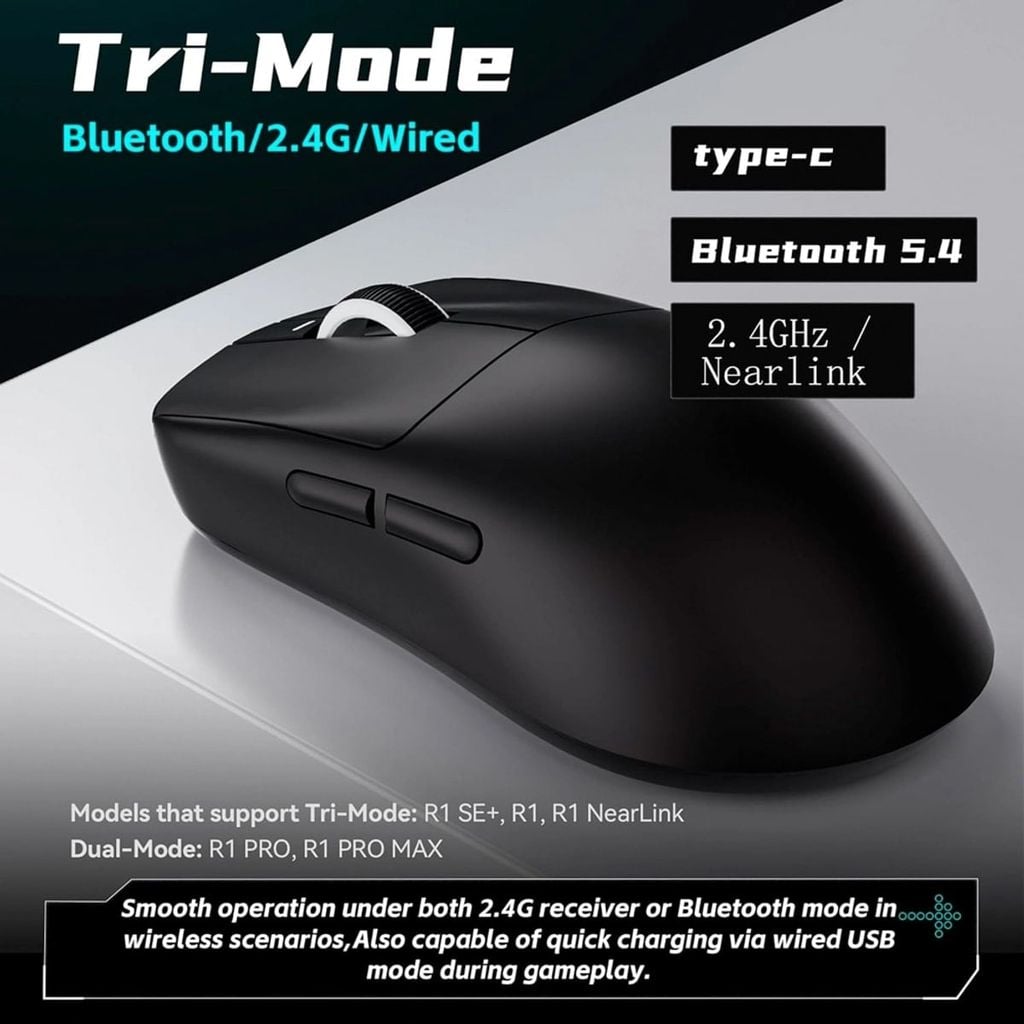 Chuột ATK VXE Dragonfly R1N Tri-mode Nearlink (Đen)