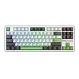 Bàn phím cơ không dây AULA F87 Pro V2 3 Mode Star (Phiên bản Xanh dương + trắng + tím đậm/ Star Vector switch)
