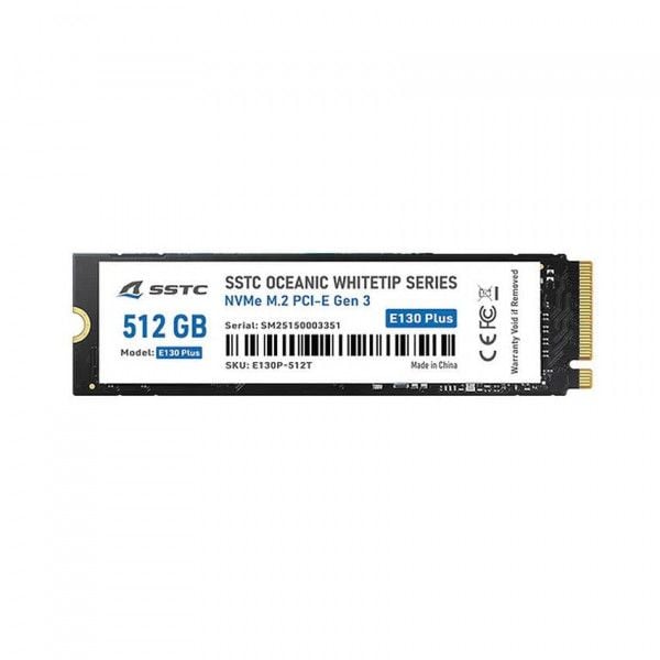 SSD SSTC E130 PLUS 512G ĐỌC GHI 3200MB S -27 | NVMe Gen3