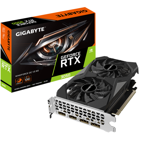 VGA Gigabyte RTX 3050 | WINDFORCE OC V2 | 6GB NEW