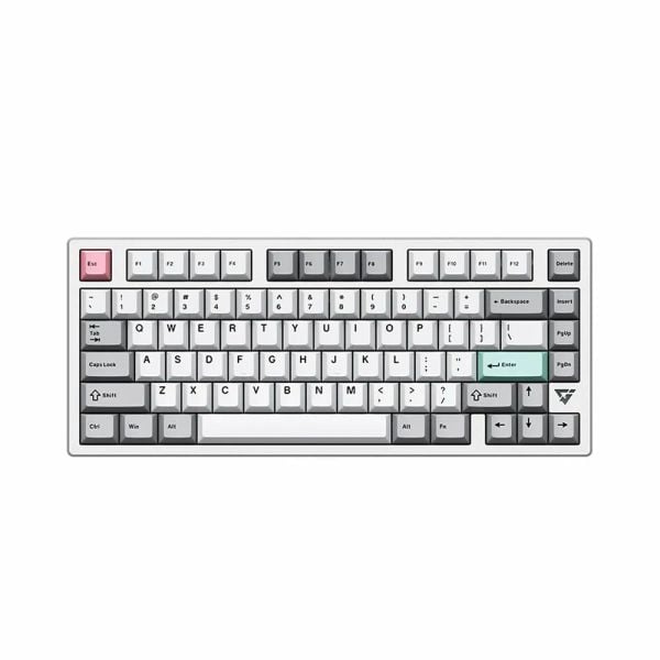 Bàn phím Cơ Gaming Không Dây ATK V75K Silver Anya