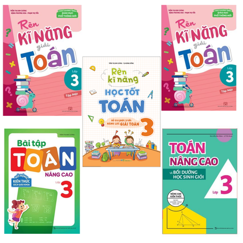  Sách: Combo 5 Cuốn Toán Từ Cơ Bản Đến Nâng Cao Lớp 3 