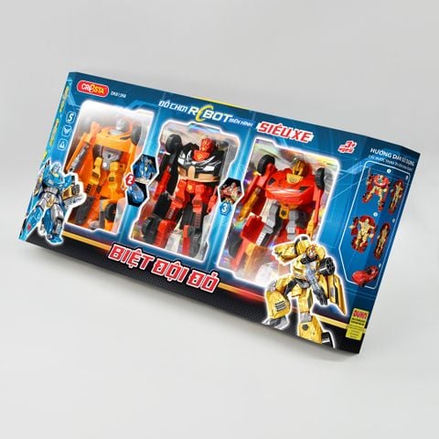 Đồ Chơi DUKA: Robot Biến Hình Siêu Xe - Biệt Đội Đỏ - DK81398