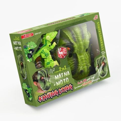 Đồ chơi DUKA: Mặt nạ - Mô tô + Khủng long,DK81447