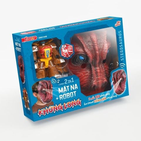 Đồ chơi DUKA: Mặt nạ - Rô bốt + Khủng long,DK81448
