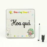 Đồ Chơi DUKA: Trò chơi 2 in 1 Ghép tranh + Bảng vẽ : Hoa quả,DK81433