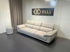 Sofa Perry bọc da bò nhân tạo SENA màu trắng