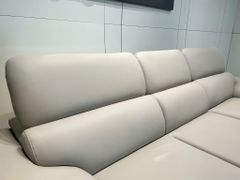 Sofa Perry bọc da bò nhân tạo SENA màu trắng