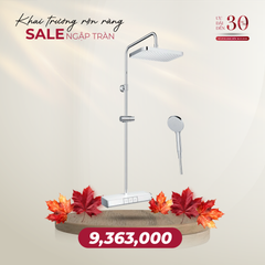 Bộ Sen cây nhiệt độ có kệ để đồ kèm vòi xả bồn TBW12400V TBW09010V