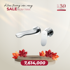 Vòi Lavabo TOTO TLG01311BB (TLG01311B) Nóng Lạnh Gắn Tường