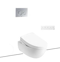Bồn cầu TOTO CW812REA/TCF34461GAA/WH172AT/TCA465/MB174P#SS nắp rửa điện tử treo tường