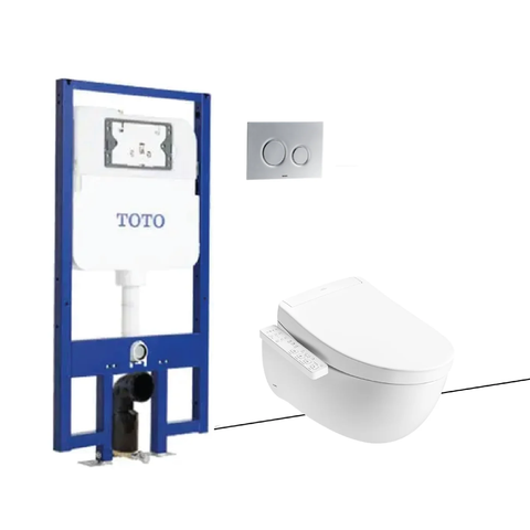 Bồn cầu treo tường CW812REA#W TCF33461GAA#NW1 WH172AT MB174P#SS