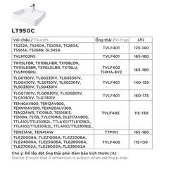 Chậu Lavabo TOTO LT950C Đặt Bàn
