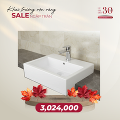 Chậu bán âm bàn LW642CJW/F