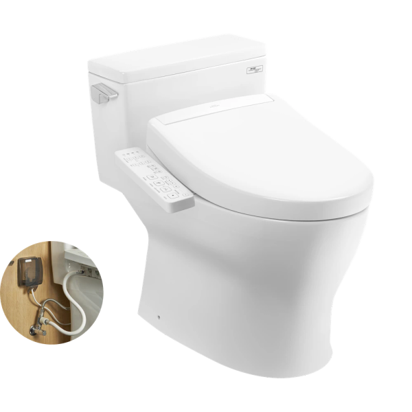 Bồn Cầu Điện Tử TOTO MS188VKW24#XW Nắp Rửa Washlet TCF33461GAA S2
