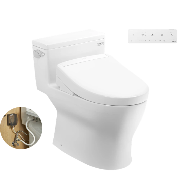 Bồn Cầu Điện Tử TOTO MS188VKW25/T53P100VR Nắp Washlet TCF34461GAA S5