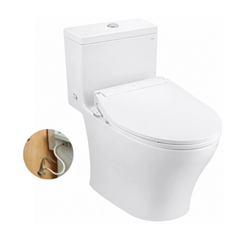 Bồn cầu một khối MS857DE6#XW kèm nắp rửa cơ ECOWASHER TCW11S