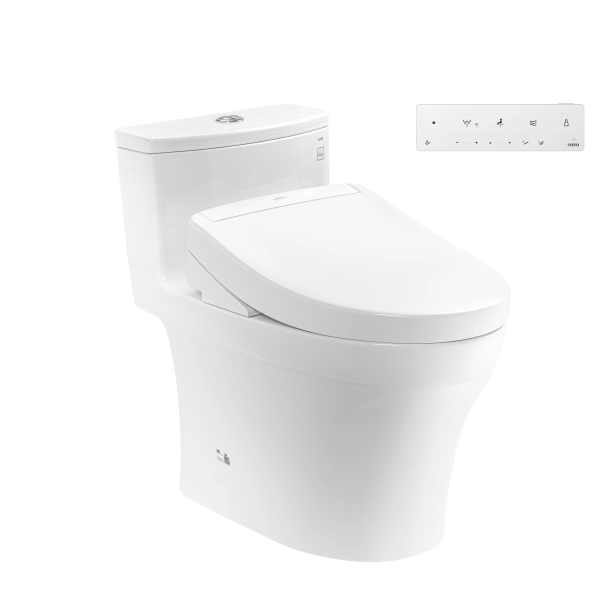 Bồn Cầu Điện Tử TOTO MS885CDW25 Nắp Rửa Washlet TCF34461GAA S5 Giấu Dây