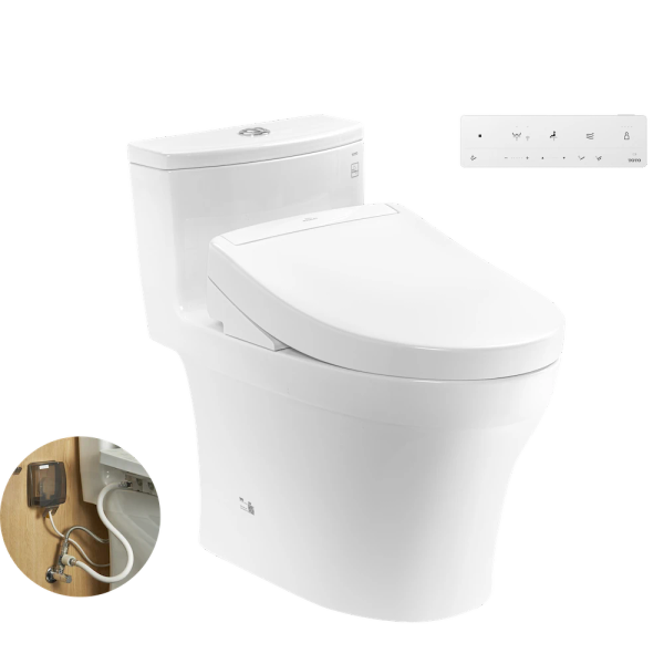 Bồn Cầu Điện Tử TOTO MS885DW25 Nắp Rửa Washlet TCF34461GAA S5