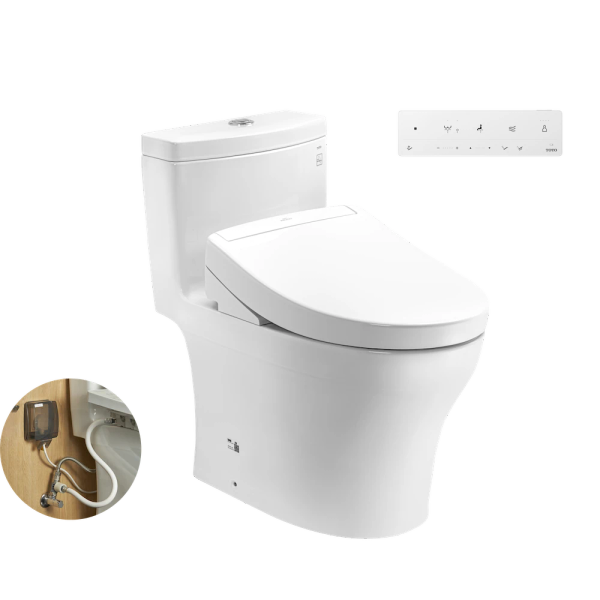 Bồn Cầu Điện Tử TOTO MS889DRW25#XW Nắp TCF34461GAA Dòng S5