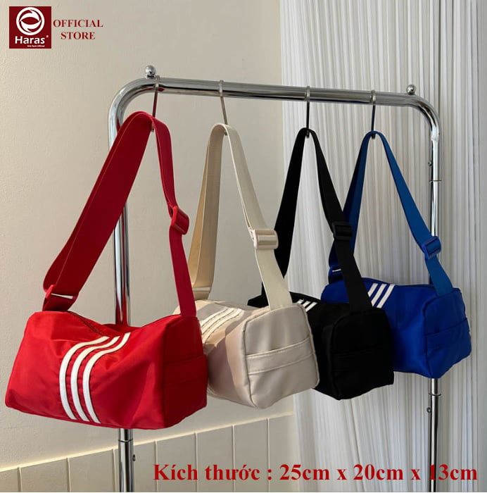 Túi đeo chéo, túi thể thao, túi trống nhỏ gọn nam nữ chất liệu chống thấm nước HARAS HR366