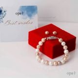  Set quà tặng Vòng tay và hoa tai ngọc trai sang trọng 