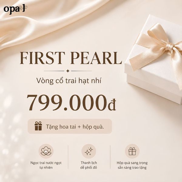  FIRST PEARL | Vòng cổ ngọc trai hạt nhí 5–6mm 