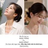 Hoa tai nụ ngọc trai bạc 925 – 4 màu ngọc 