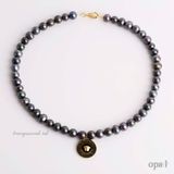  Chuỗi vòng cổ ngọc trai 9 ly charm tròn 