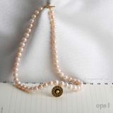  Chuỗi vòng cổ ngọc trai 9 ly charm tròn 