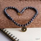  Chuỗi vòng cổ ngọc trai 9 ly charm tròn 