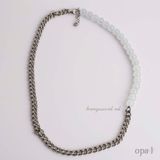  Combo vòng cổ + vòng tay mix đá mắt mèo cho Nam 