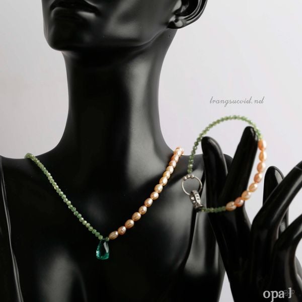  Set ngọc trai mix đá nét đẹp độc bản 