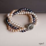  Vòng tay ngọc trai 3 layer sang trọng và tinh tế 