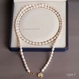  Vòng cổ ngọc trai dáng dài phong cách 