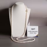  Vòng cổ ngọc trai dáng dài phong cách 