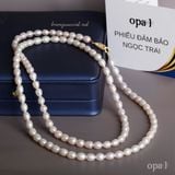  Vòng cổ ngọc trai dáng dài phong cách 