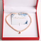  BST Vòng cổ ngọc trai ánh sắc nhẹ nhàng + TẶNG hoa tai 